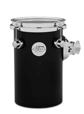 DW Drums DDAC1006RTBL Design Series Black Satin Rata Tom 6 x 10 inch