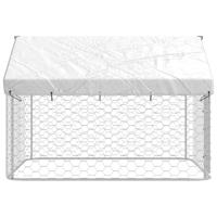 Hondenkennel voor buiten met dak 200x200x150 cm - thumbnail