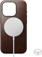 Nomad Modern Horween lederen hoesje iPhone 15 Pro Max - Rustic Brown - thumbnail