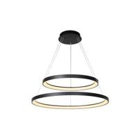 Lucide VIDAL - Hanglamp - Ø 78 cm - LED Dimb. - 1x92W 2700K - Zwart - thumbnail