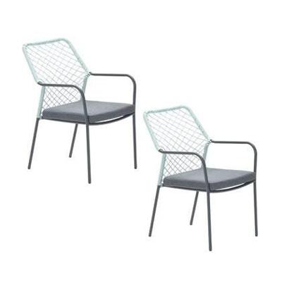 Garden Impressions Ross tuinstoel soft groen - 2 stuks Garden Impressions Ross tuinstoel soft groen - 2 stuks