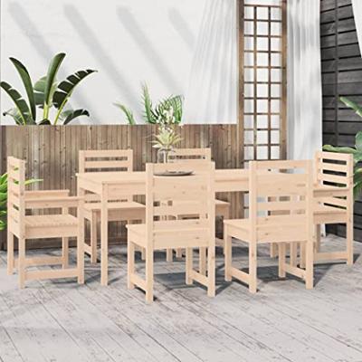 7-delige Tuinset massief grenenhout