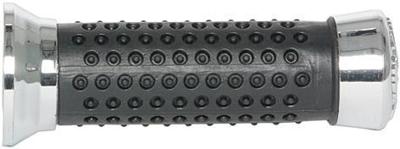 Vicma rubber handvat rubbber grip chrome with nubs