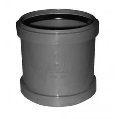 Overschuifmof dubbele manchet 75 mm PVC