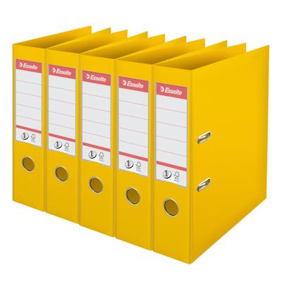 Esselte ordner Power N°1, rug van 7,5 cm, geel, pak van 5 stuks Esselte ordner Power N°1, rug van 7,5 cm, geel, pak van 5 stuks