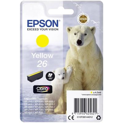 Originele inktcartridge Epson C13T26144012 Geel