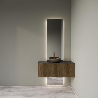 Glijstang BWS Sensa met Wateraansluiting 66 Cm Geborsteld Gunmetal PVD Glijstang BWS Sensa met Wateraansluiting 66 Cm Geborsteld Gunmetal PVD