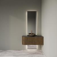 Glijstang BWS Sensa met Wateraansluiting 66 Cm Geborsteld Gunmetal PVD - thumbnail