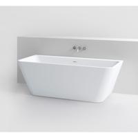 Clou InBe Ligbad Wandmodel Back to Wall 170x75x58 cm Acryl Wit Met Viega Badafvoer en Overloop Wit - thumbnail
