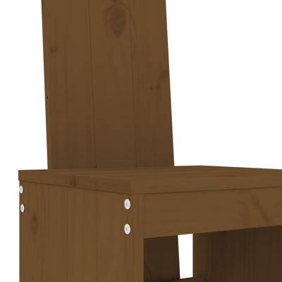 5-delige Tuinbarset massief grenenhout honingbruin - thumbnail
