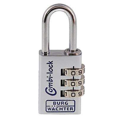 Burg Wächter 3641 Hangslot 30.20 mm Aluminium-zilver (chroom) Cijferslot