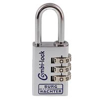 Burg Wächter 3641 Hangslot 30.20 mm Aluminium-zilver (chroom) Cijferslot - thumbnail