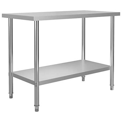 VidaXL Keukenwerktafel 120x60x85 cm roestvrij staal VidaXL Keukenwerktafel 120x60x85 cm roestvrij staal
