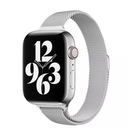 Milanese slim fit bandje - Zilver - Geschikt voor Apple Watch 44mm / 45mm / 46mm / 49mm