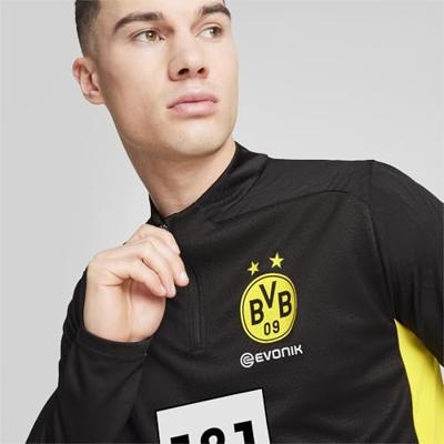 Borussia Dortmund 1/4 Zip Trainingspak Senior 2024/2025 Zwart - Maat L - Kleur: Zwart | Soccerfanshop Borussia Dortmund 1/4 Zip Trainingspak Senior 2024/2025 Zwart - Maat L - Kleur: Zwart | Soccerfanshop