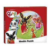 Bambolino Bing houten puzzel met grote figuren - educatief speelgoed leren puzzelen - toys - thumbnail