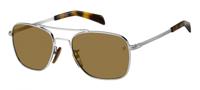 David Beckham zonnebril 7019/S cat.3 wayfarer RVS zilver/bruin - thumbnail