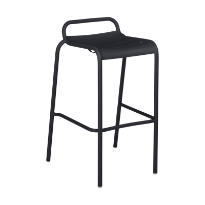 Fermob Luxembourg barkruk lage rug H80 Anthracite