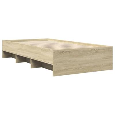 Bedframe zonder matras hout sonoma eikenkleurig 100x200 cm Bedframe zonder matras hout sonoma eikenkleurig 100x200 cm