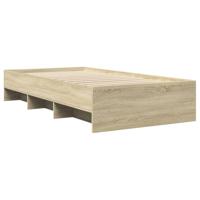 Bedframe zonder matras hout sonoma eikenkleurig 100x200 cm - thumbnail