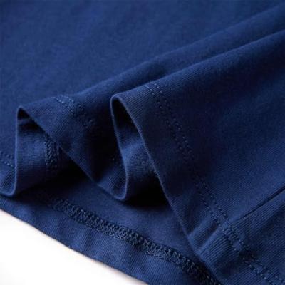 Kindershirt met lange mouwen regenboogprint 128 marineblauw Kindershirt met lange mouwen regenboogprint 128 marineblauw