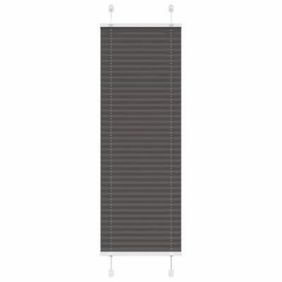 VidaXL Plissé rolgordijn 50x150 cm stofbreedte 49,4 cm polyester zwart