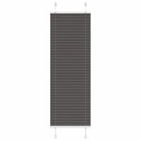 VidaXL Plissé rolgordijn 50x150 cm stofbreedte 49,4 cm polyester zwart - thumbnail