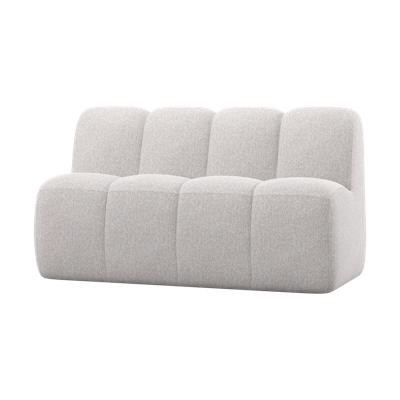 Woood Mojo eetkamerbank 164 cm met rugleuning bouclé Ecru Melange