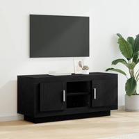 TV-kast Zwart Eiken 102 x 35 x 45 cm Bewerkt hout - thumbnail