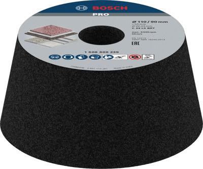 Bosch 1608600239 Schuurkom, conisch-steen/beton 90 mm, 110 mm, 55 mm, 24 Bosch Power Tools 1 stuk(s)