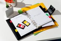 Post-it index standaard, ft 24,4 x 43,2 mm, houder met 50 tabs, rood - thumbnail