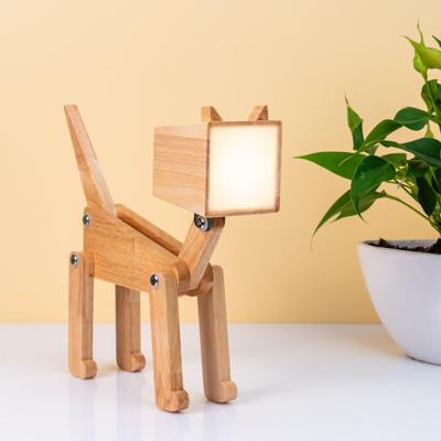 Wooden Cat Table Lamp "Nala" Wooden Cat Table Lamp "Nala"