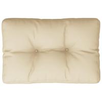 VidaXL Palletkussen 60x40x12 cm stof beige - thumbnail