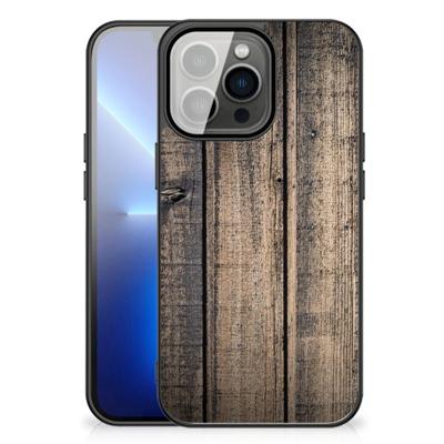 iPhone 13 Pro Max Houten Print Telefoonhoesje Steigerhout