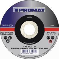 Promat/Tecwerk Afbraamschijf | D125xS6mm | gebogen universele | gat 22,23 mm - 4000840013 - thumbnail