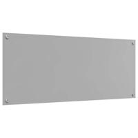 VidaXL Keuken spatscherm lichtgrijs 120 x 50 cm gehard glas - thumbnail