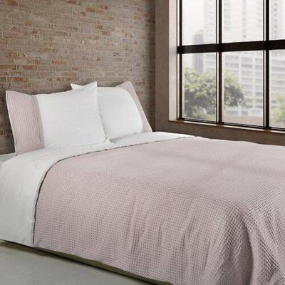 Dommelin Dommelin Dekbedovertrek Bari Percal 200TC Lichtroze-Zilver 260x200/220 cm