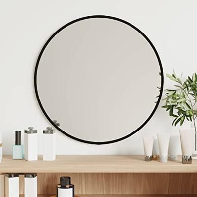 VidaXL Wandspiegel rond ø40 cm zwart VidaXL Wandspiegel rond ø40 cm zwart