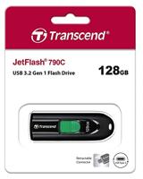 Transcend JetFlash 790C USB-stick 128 GB Zwart TS128GJF790C USB-C 3.2 Gen 1 - thumbnail