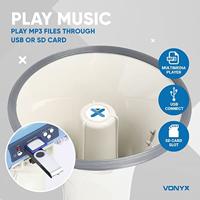 Vonyx MEG065 Megafoon 65W USB/SD/accu/opname/sirene/microfoon - thumbnail