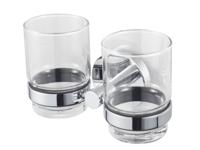 Haceka Pro2000 Dubbele glashouder chroom 1190855 - thumbnail