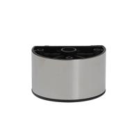 Meubelpoot rvs look rond 8 bij 5,5 cm en hoogte 5 cm van kunststof - thumbnail