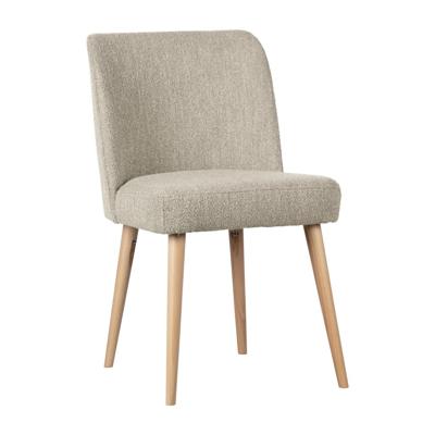 Vtwonen Eetkamerstoel 'Force' Bouclé, kleur Naturel