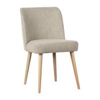 Vtwonen Eetkamerstoel 'Force' Bouclé, kleur Naturel - thumbnail