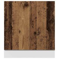 Vaatwasserpaneel 60x1,5x67 cm bewerkt hout oud houtkleurig - thumbnail