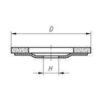 LUKAS-ERZETT A27151250401406 Lamellenschuurschijf Diameter 125 mm Boordiameter 22.23 mm 10 stuk(s) - thumbnail
