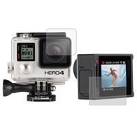 Ultra Clear LCD Screen beschermings + Housing Glass Lens beschermings Film voor GoPro HERO4 zilver Camera - thumbnail