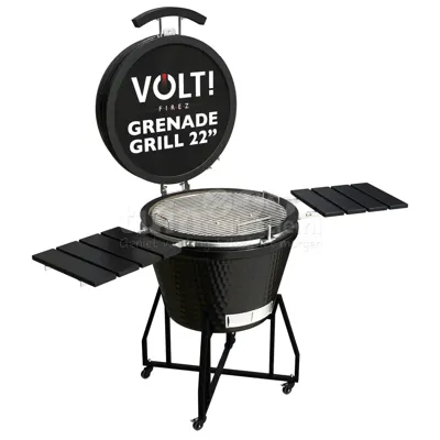 Volt! Kamado Barbecue Black 22 inch