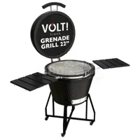 Volt! Kamado Barbecue Black 22 inch - thumbnail