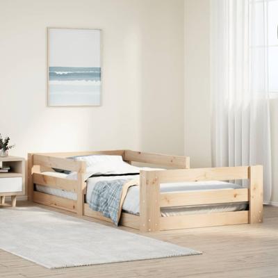 Bedframe zonder matras massief grenenhout 80x200 cm